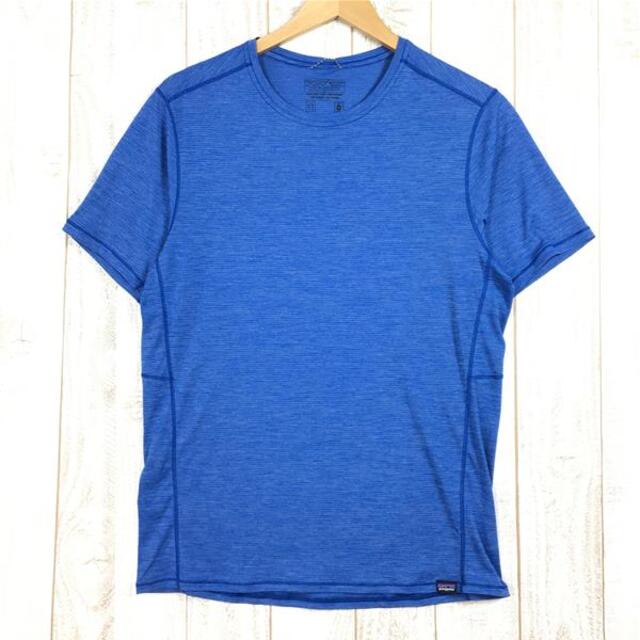 MENs M  パタゴニア キャプリーン クール ライトウェイト シャツ Tシャツ PATAGONIA 45760 ブルー系