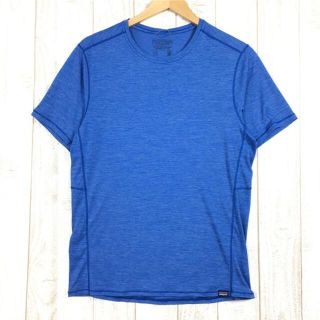 パタゴニア(patagonia)のMENs M  パタゴニア キャプリーン クール ライトウェイト シャツ Tシャツ PATAGONIA 45760 ブルー系(その他)