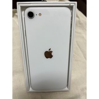 アップル(Apple)の【本体傷なし】iPhoneSE2 white SIMフリー品(スマートフォン本体)