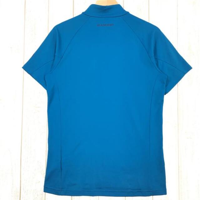 MENs L  マムート アジリティ ハーフ ジップ Tシャツ Aegility Half Zip T-Shirt ジップネック ショートスリーブ シャツ MAMMUT 1017-01750 ブルー系