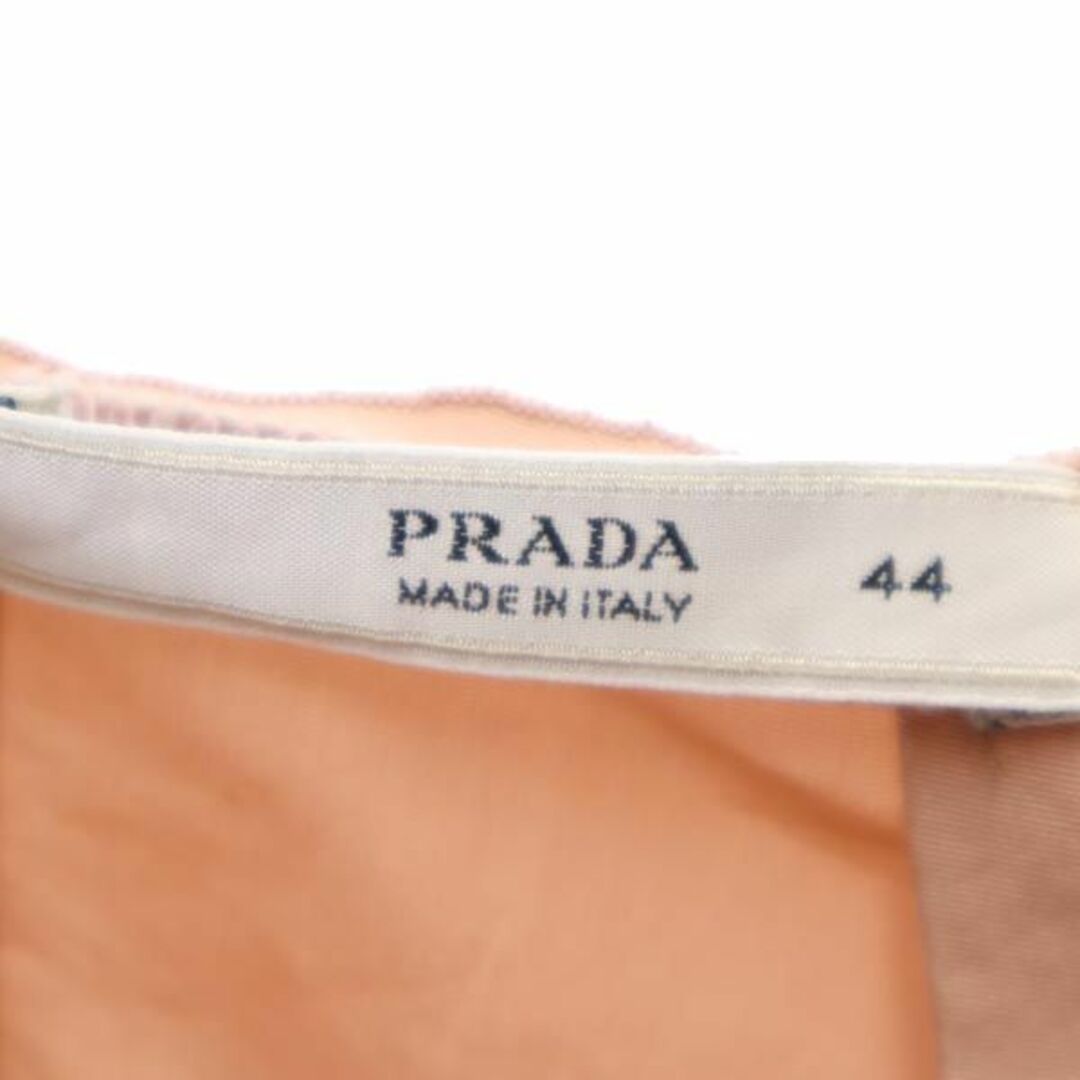 PRADA プラダ　シルク　プリーツ　スカート　38 ワインレッド