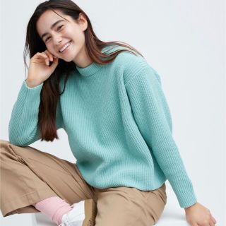 ユニクロ(UNIQLO)のUNIQLO ウォッシャブルソフトニットクルーセーター（長袖）S(ニット/セーター)