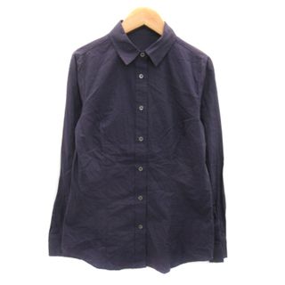 スピックアンドスパン(Spick & Span)のスピック&スパン シャツ ブラウス 長袖 無地 パープル /YK17 ■MO(シャツ/ブラウス(長袖/七分))