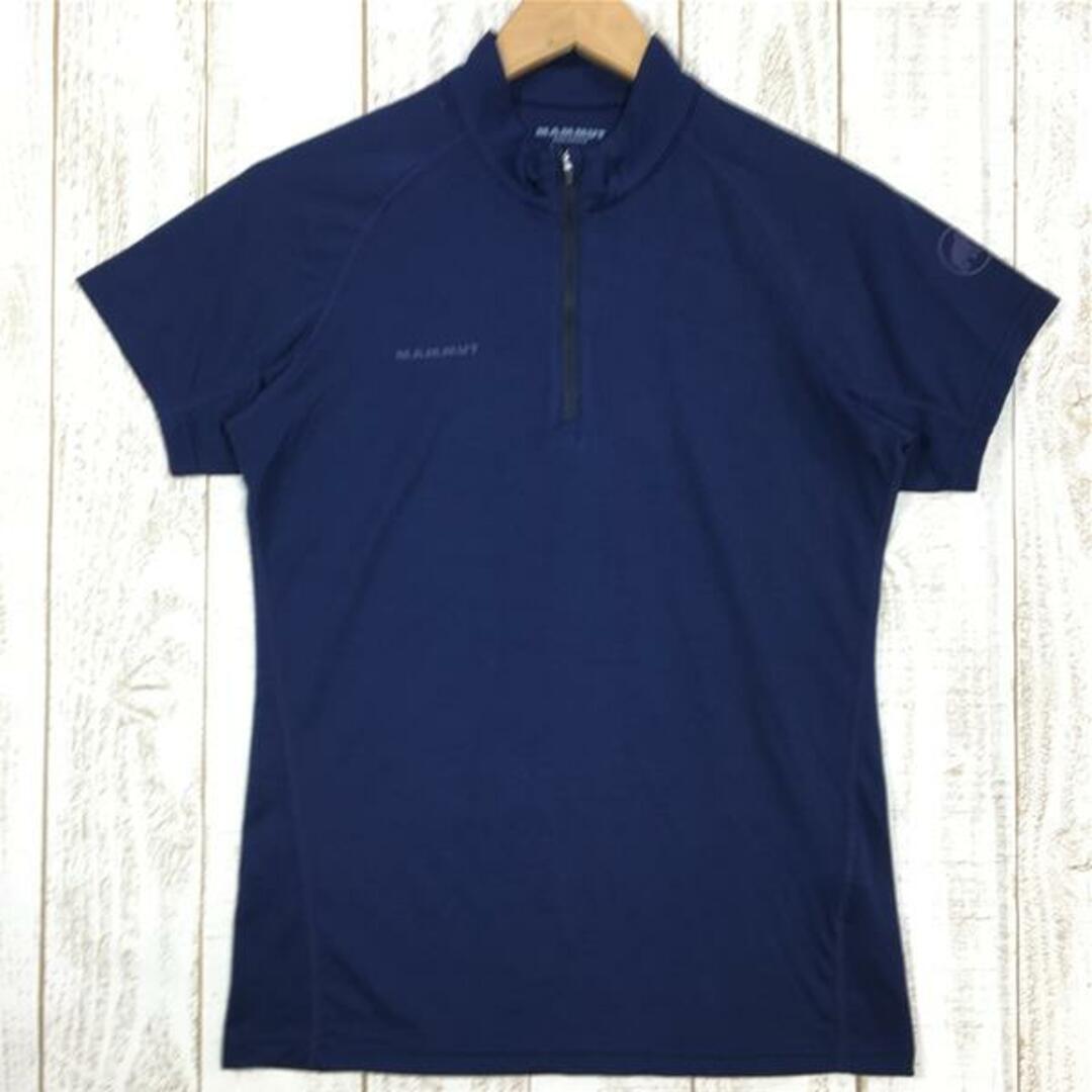 Mammut(マムート)のWOMENs S  マムート パフォーマンス ドライ ジップ Tシャツ Performance Dry Zip T-Shirt ショートスリーブ MAMMUT 1017-00430 ネイビー系 レディースのファッション小物(その他)の商品写真