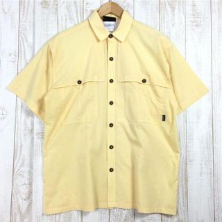 パタゴニア(patagonia)のMENs M  パタゴニア 2003 ロングスリーブ トロピカル フラッツ シャツ Long-Sleeved Tropical Flats Shirts リメイク品 ショートスリーブ アイランドホッパーシャツの前身モデル 生産終了モデル 入手困難 PATAGONIA 82021 イエロー系(その他)