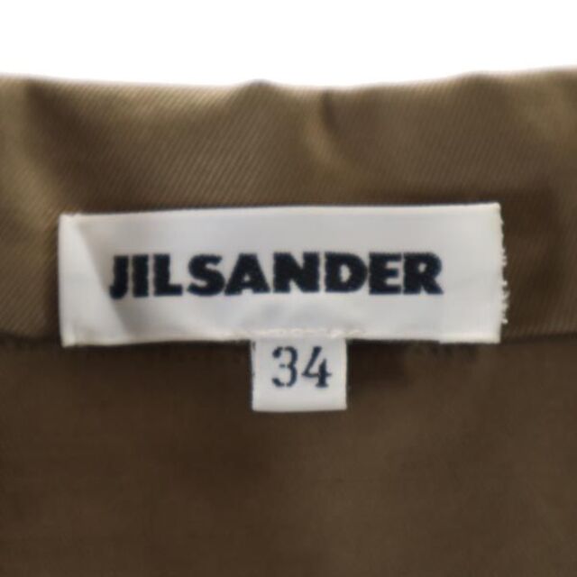 Jil Sander(ジルサンダー)のジルサンダー 七分袖 コットン ジャケット 34 茶系 JIL SANDER レディース 【中古】  【230331】 レディースのジャケット/アウター(ロングコート)の商品写真