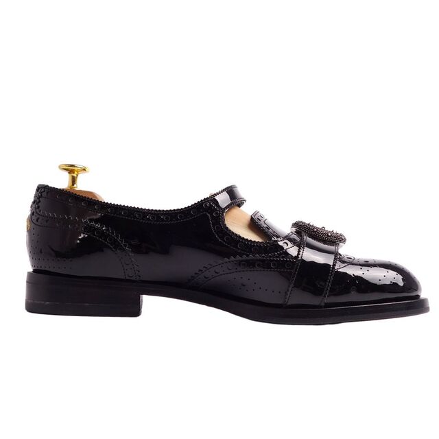GUCCI - 未使用 グッチ GUCCI レザーシューズ エナメルレザー GUCCI - 未使用 グッチ GUCCI レザーシューズ エナメルレザー