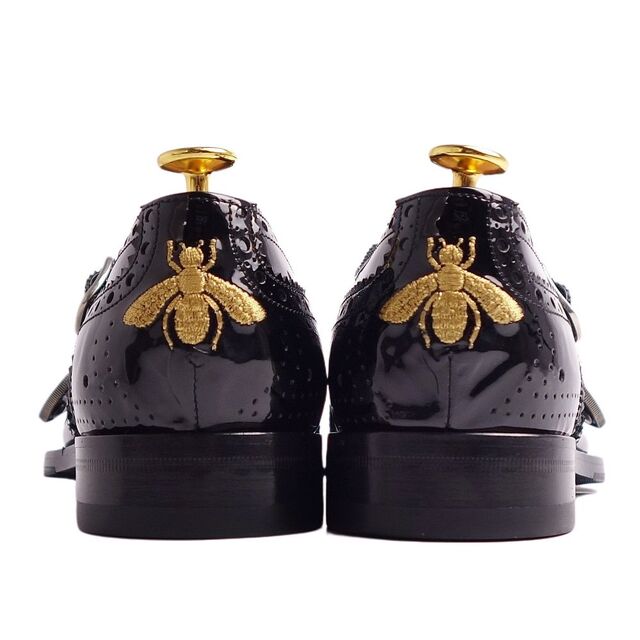 GUCCI - 未使用 グッチ GUCCI レザーシューズ エナメルレザー GUCCI - 未使用 グッチ GUCCI レザーシューズ エナメルレザー