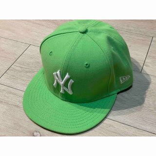 ニューエラー(NEW ERA)のヤンキース 59FIFTY (ライムグリーン・7 1/2)(キャップ)