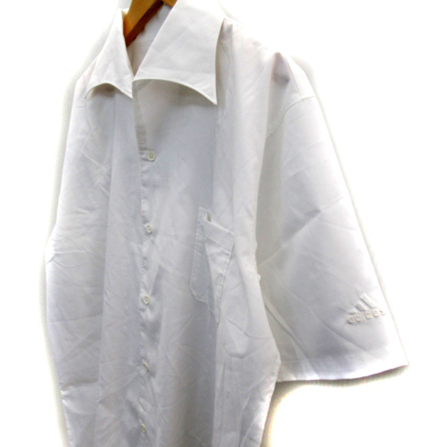 adidas(アディダス)のアディダス カジュアルシャツ 半袖 オープンカラー L 白 ホワイト /SY42 メンズのトップス(シャツ)の商品写真