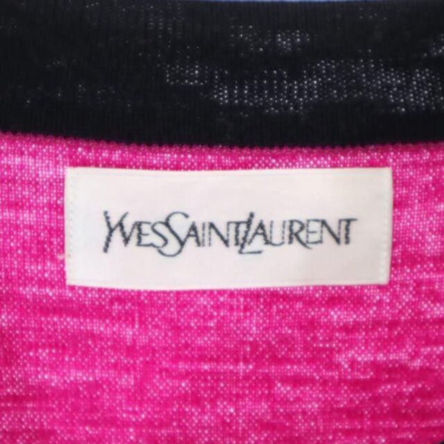 イヴサンローラン ウール ジャケット M ピンク×黒 YVES SAINT LAURENT レディース   【230331】 7