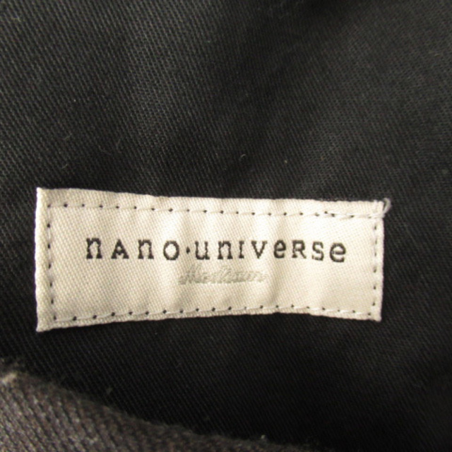 nano・universe(ナノユニバース)のナノユニバース スラックス ストレートパンツ ロング丈 ストライプ柄 ウール混 メンズのパンツ(スラックス)の商品写真