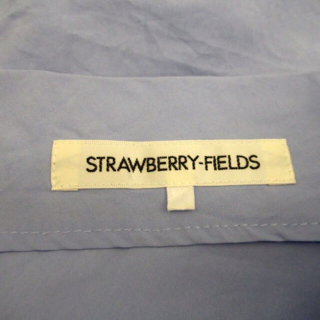 STRAWBERRY-FIELDS(ストロベリーフィールズ)のストロベリーフィールズ ブラウス カットソー 五分袖 Vネック 無地 水色 レディースのトップス(その他)の商品写真