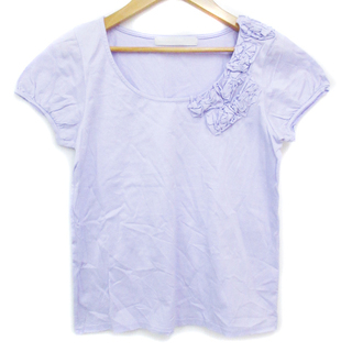 レイビームス(Ray BEAMS)のレイビームス Tシャツ カットソー 半袖 Uネック F 紫 パープル /FF43(Tシャツ(半袖/袖なし))
