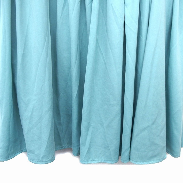 リヴィジテーション スカート フレア ひざ丈 リバーシブル 透け感 ギャザー レディースのスカート(ひざ丈スカート)の商品写真