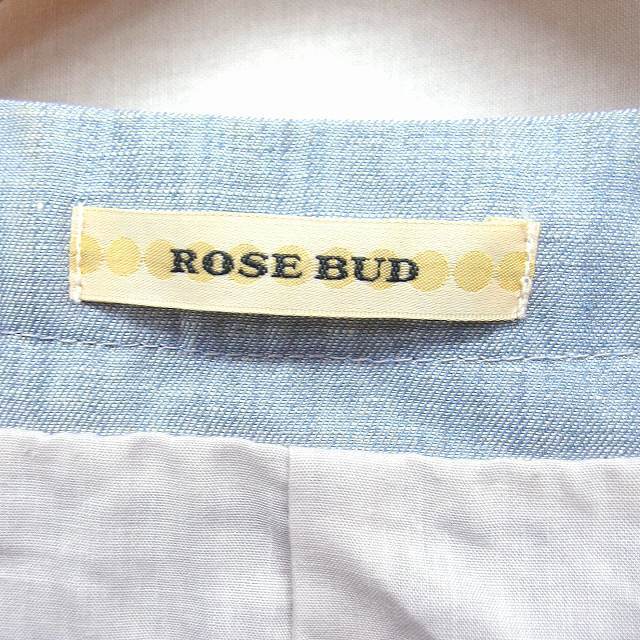 ROSE BUD(ローズバッド)のローズバッド ROSE BUD ノーカラー ジャケット アウター 6分袖  レディースのジャケット/アウター(その他)の商品写真