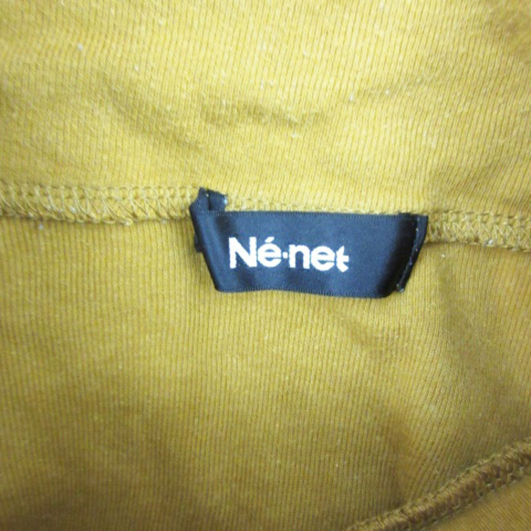 Ne-net(ネネット)のネネット Ne-net カットソー 長袖 ハイネック イエロー 黄色 レディースのトップス(カットソー(長袖/七分))の商品写真