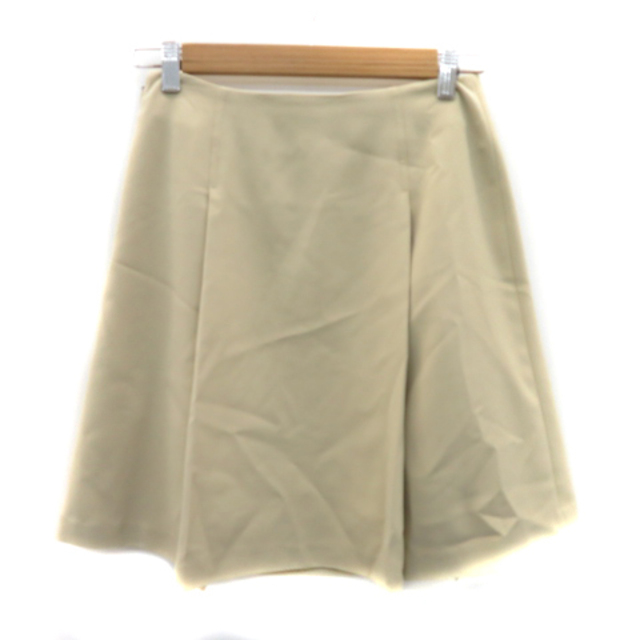 Lily Brown(リリーブラウン)のリリーブラウン フレアスカート ひざ丈 無地 1 ベージュ /YK13 レディースのスカート(ひざ丈スカート)の商品写真