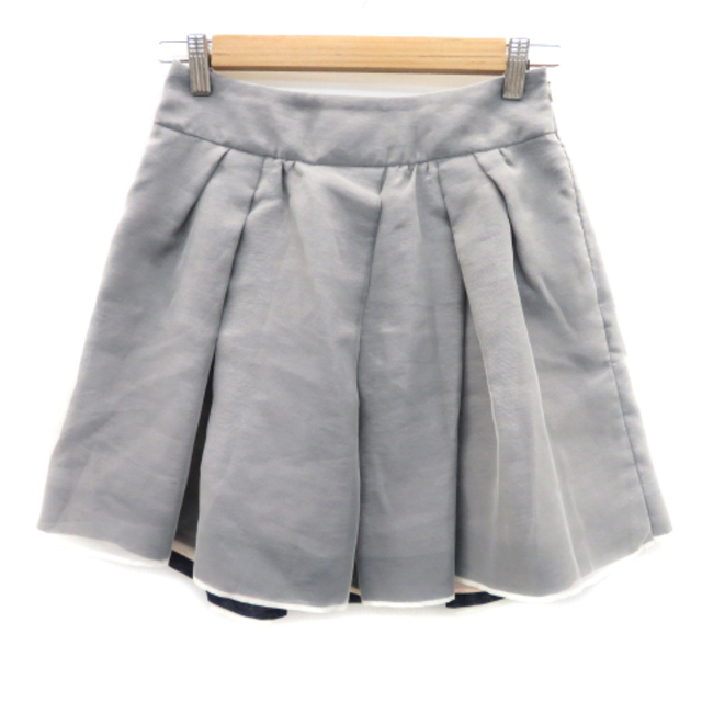 Jewel Changes(ジュエルチェンジズ)のジュエルチェンジズ アローズ フレアスカート ギャザースカート 36 グレー レディースのスカート(ミニスカート)の商品写真