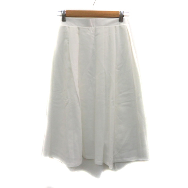 URBAN RESEARCH(アーバンリサーチ)のアーバンリサーチ フレアスカート ギャザースカート ロング丈 無地 F 白 レディースのスカート(ロングスカート)の商品写真