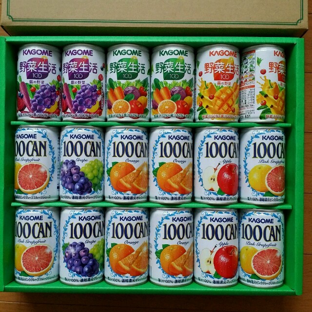 KAGOME  FAMILY GIFT  　缶ジュース 食品/飲料/酒の飲料(ソフトドリンク)の商品写真