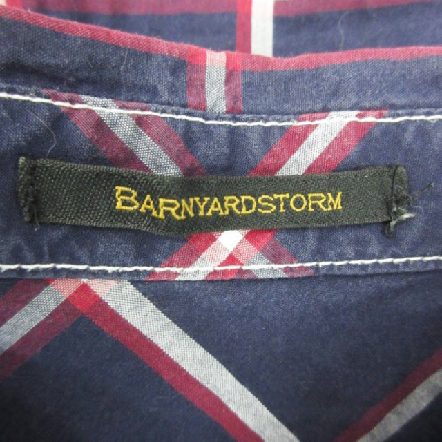 BARNYARDSTORM(バンヤードストーム)のバンヤードストーム カジュアルシャツ 長袖 チェック柄 マルチカラー 2 紺 メンズのトップス(シャツ)の商品写真