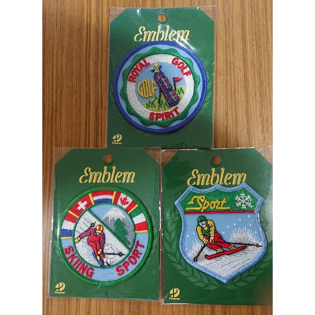 アウトドア ワッペン 3枚〈ゴルフ/スキー〉 スポーツ/アウトドアのスキー(その他)の商品写真