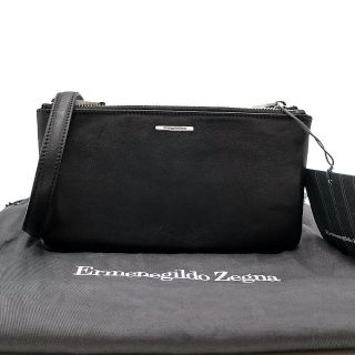 Ermenegildo Zegna - 未使用 エルメネジルドゼニア レザー ショルダー