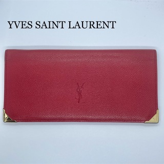 イヴサンローラン(Yves Saint Laurent)のYVES SAINT LAURENT イブサンローラン 長財布 赤 レディース(財布)