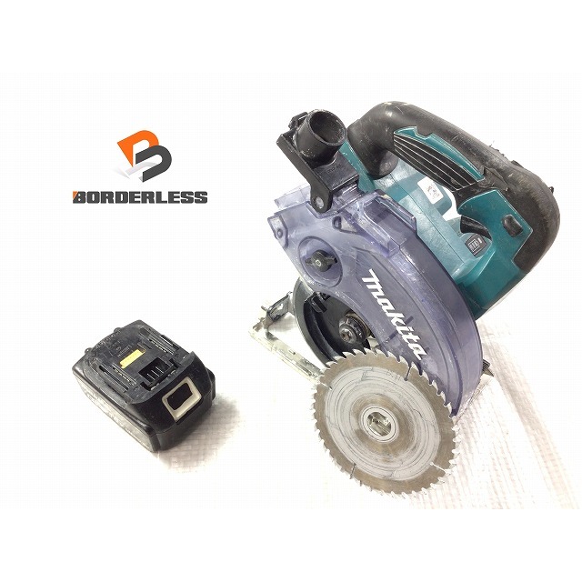 ☆品☆makita マキタ 18V 125mm 充電式防じんマルノコ KS513D ※訳ありバッテリ1個(18V6.0Ah)付き コメント有り 68537