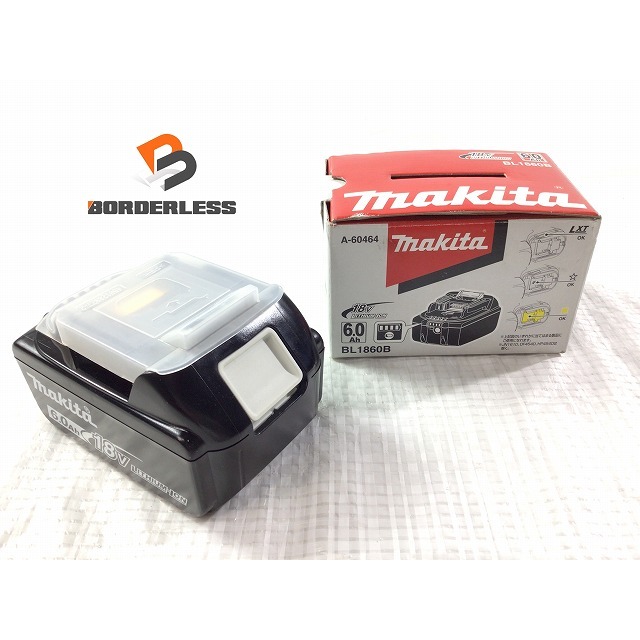 ☆未使用品コメント必読☆ makita マキタ 18V 6.0Ah 残量表示付き 純正 リチウムイオンバッテリー BL1860B リチウムイオン電池 69200