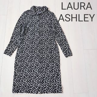 ローラアシュレイ(LAURA ASHLEY)のLAURA ASHLEY ローラアシュレイ シャツワンピース 花柄(ひざ丈スカート)