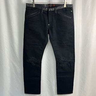 アンダーカバー(UNDERCOVER)の【美品】2005aw UNDERCOVER ARTS期 レザー クラッシュパンツ(その他)