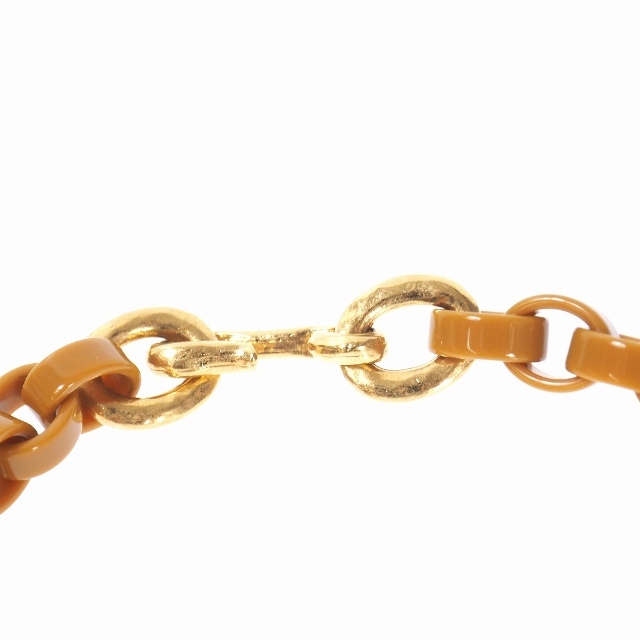 マルニ MARNI 20SS レザー リーフ チェーン ネックレス マルチカラー