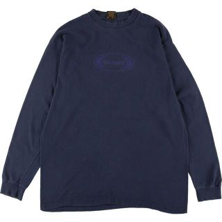 ティンバーランド(Timberland)の古着 ティンバーランド Timberland ロゴプリント ロングTシャツ ロンT USA製 メンズM /eaa311407(Tシャツ/カットソー(半袖/袖なし))