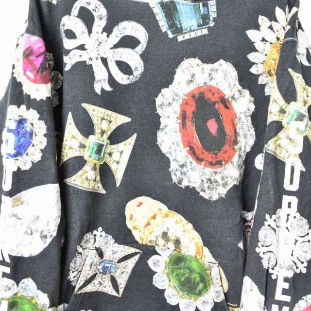 Supreme(シュプリーム)のシュプリーム 18AW Jewels Hooded Sweatshirt 黒 L メンズのトップス(その他)の商品写真