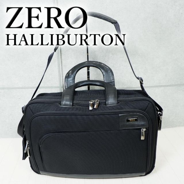 ZERO HALLIBURTON(ゼロハリバートン)の希少✨米国 ゼロハリバートン ビジネスバック 2Way ブラック PCケース付 メンズのバッグ(ビジネスバッグ)の商品写真