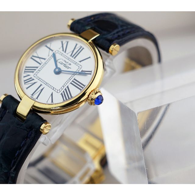 Cartier(カルティエ)の美品 カルティエ マスト ヴァンドーム オパラン ローマン SM レディースのファッション小物(腕時計)の商品写真