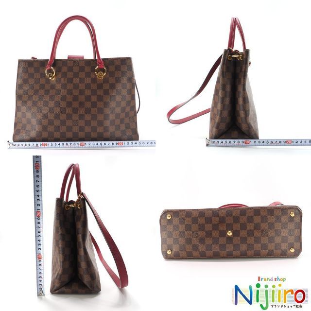 LOUIS VUITTON - 【極美品】ルイヴィトン ダミエ LVリバーサイド LOUIS VUITTON - 【極美品】ルイヴィトン ダミエ LVリバーサイド