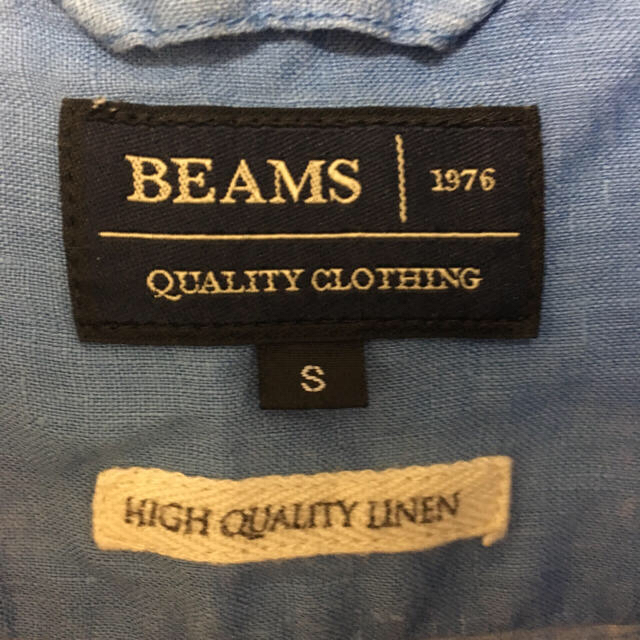 BEAMS(ビームス)の【美品】BEAMS リネンシャツ ブルー メンズのトップス(シャツ)の商品写真