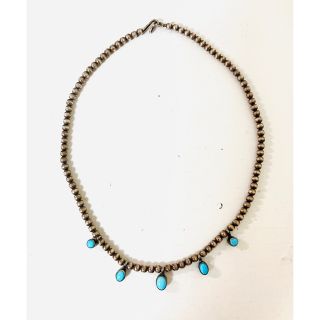 インディアンジュエリー(INDIAN JEWELRY)のNavajo/ナバホ　ビーズネックレス　ナバホパール　ナバホビーズ　ターコイズ(ネックレス)