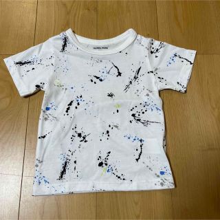 グローバルワーク(GLOBAL WORK)のグローバルワーク　Sサイズ（100㎝）　ペイント柄アートTシャツ(Tシャツ/カットソー)