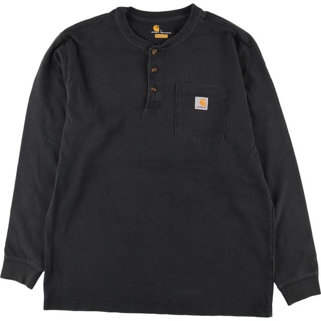 carhartt(カーハート)の古着 カーハート Carhartt ORIGINAL FIT ヘンリーネック ロングTシャツ ロンT メンズL /eaa312095 メンズのトップス(Tシャツ/カットソー(半袖/袖なし))の商品写真