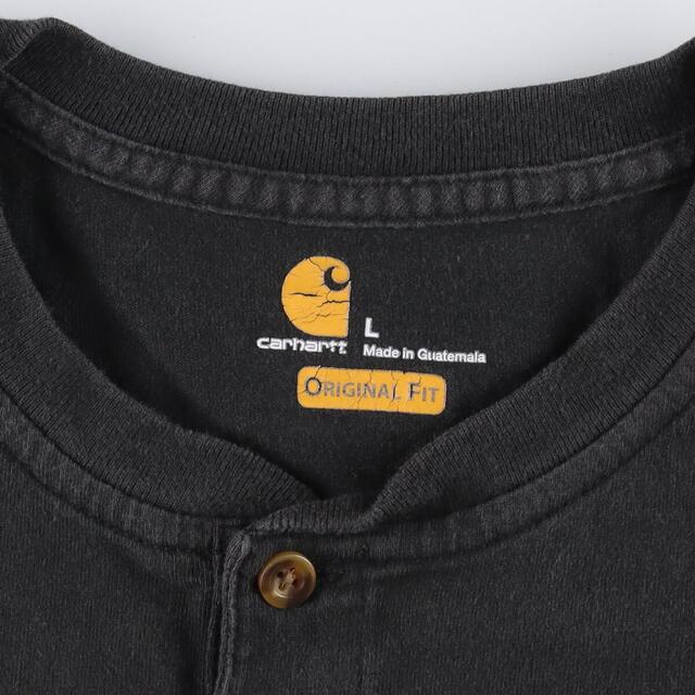 carhartt(カーハート)の古着 カーハート Carhartt ORIGINAL FIT ヘンリーネック ロングTシャツ ロンT メンズL /eaa312095 メンズのトップス(Tシャツ/カットソー(半袖/袖なし))の商品写真