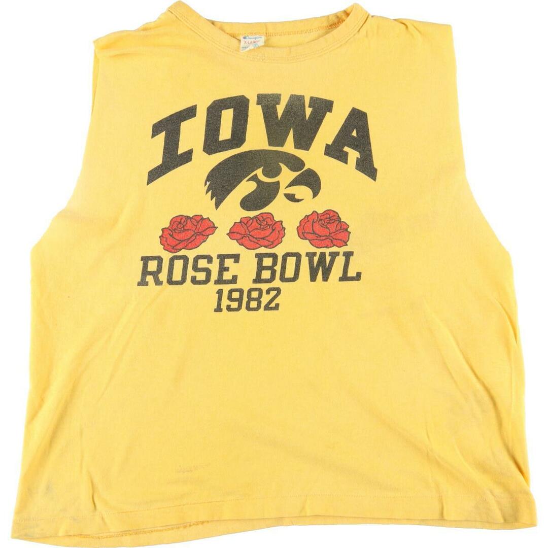 80年代 チャンピオン Champion トリコタグ カットオフ IOWA アイワ大学 カレッジTシャツ USA製 メンズL ヴィンテージ /eaa324777