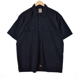 ディッキーズ(Dickies)の古着 ディッキーズ Dickies 半袖 ワークシャツ メンズXL /eaa325486(シャツ)