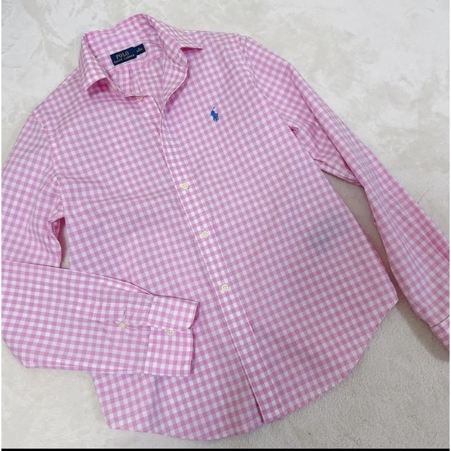 POLO RALPH LAUREN(ポロラルフローレン)の美品❣️ポロラルフローレンシャツ❣ギンガムチェック❣XL レディースのトップス(シャツ/ブラウス(長袖/七分))の商品写真