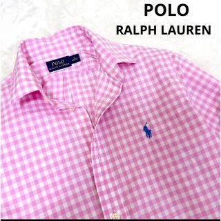 ポロラルフローレン(POLO RALPH LAUREN)の美品❣️ポロラルフローレンシャツ❣ギンガムチェック❣XL(シャツ/ブラウス(長袖/七分))