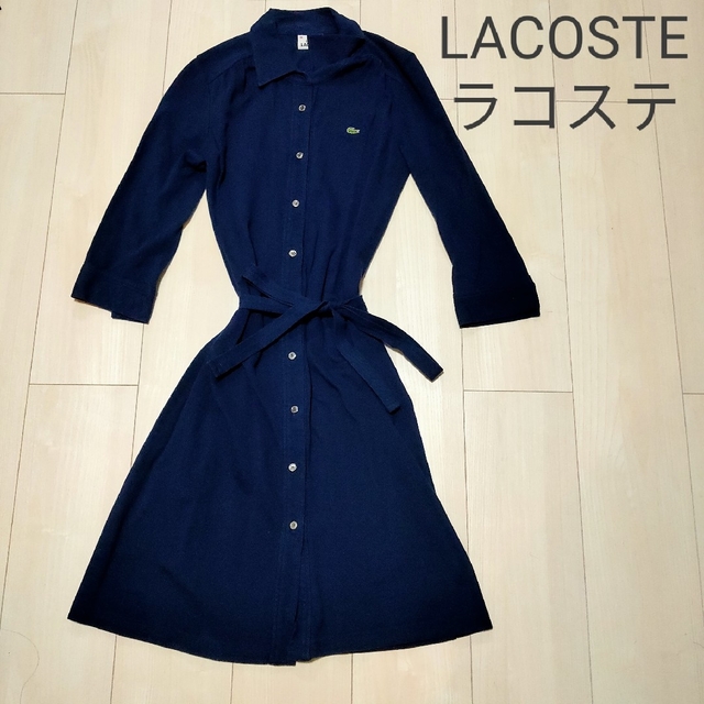 LACOSTE - LACOSTE ラコステ ポロシャツ ワンピース ベルト付き