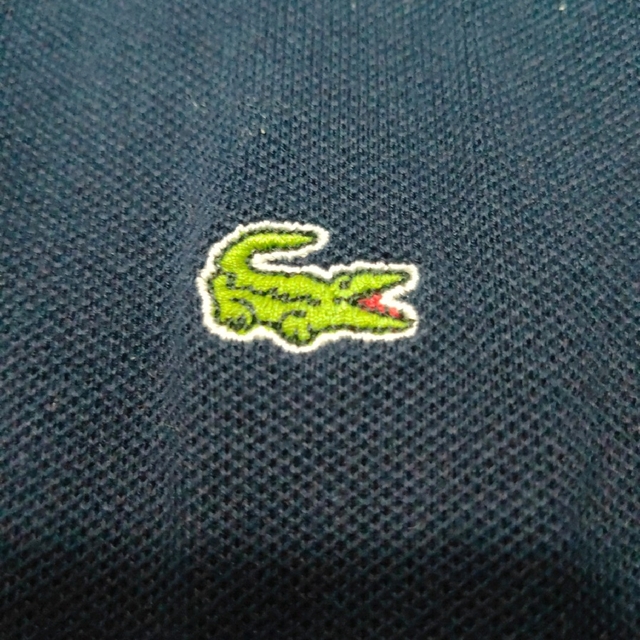 LACOSTE ラコステ ポロシャツ ワンピース ベルト付き ネイビー ロゴ刺繍 5